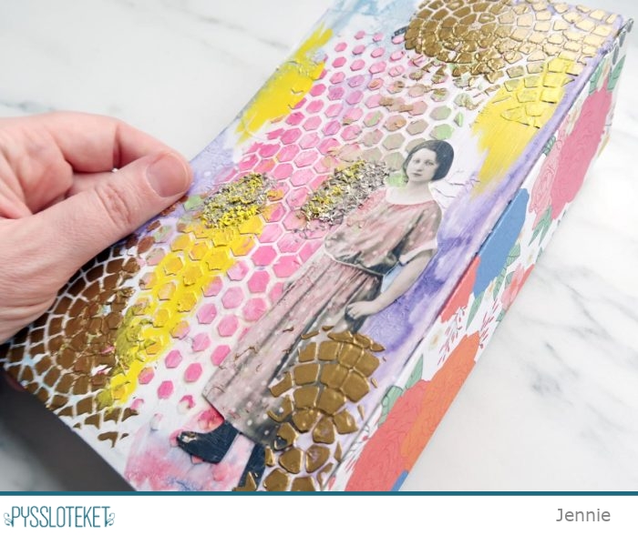 Gelli plate junk journal background 💕💛 Materials -8x10in gel