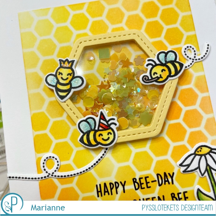 honeycomb shaker gift tag